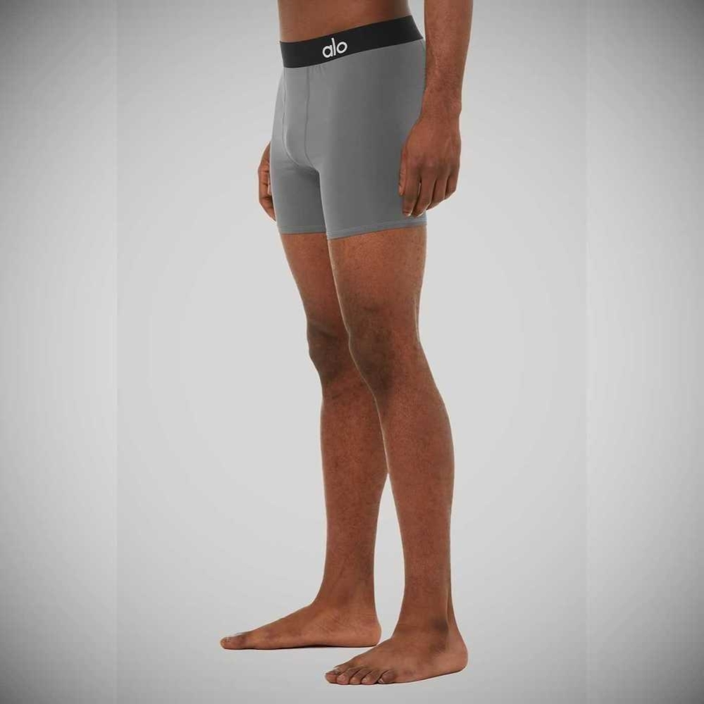 Alo Yoga Hero Underwear Unterwäsche Herren Grau | ZQIHTJ283