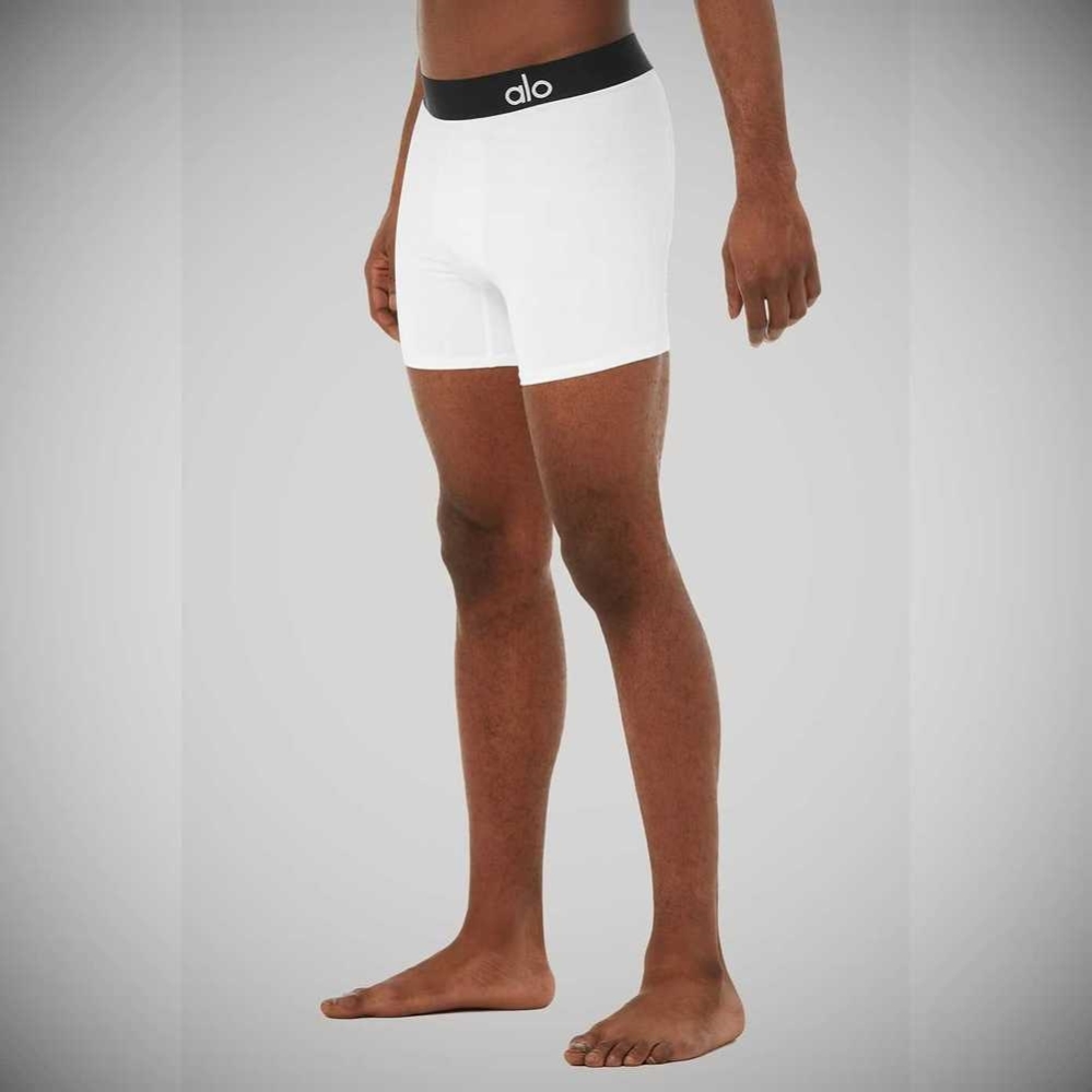 Alo Yoga Hero Underwear Unterwäsche Herren Weiß | ZVLNAU291