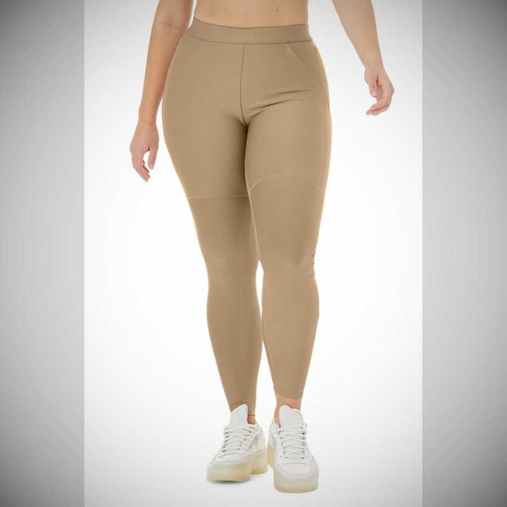 Alo Yoga High-Taille 4 Pocket Utility Leggings Damen Braun | RQBUOX917