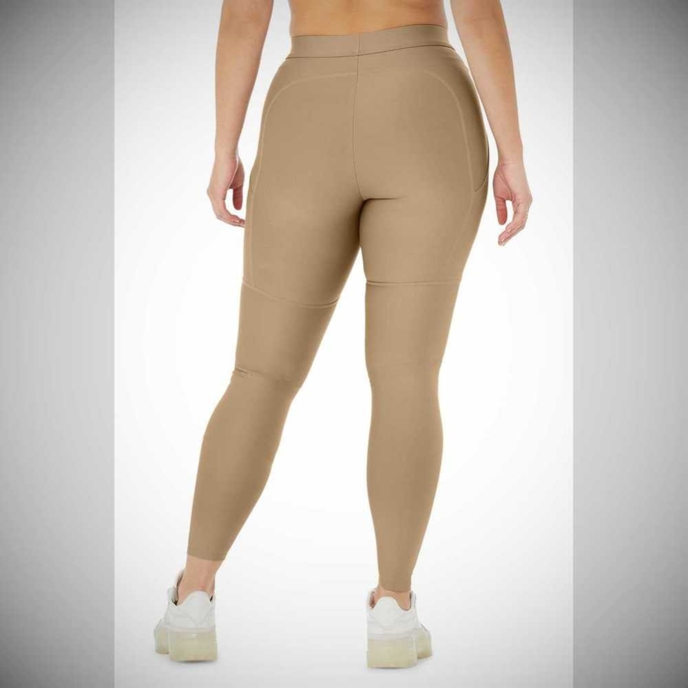 Alo Yoga High-Taille 4 Pocket Utility Leggings Damen Braun | RQBUOX917