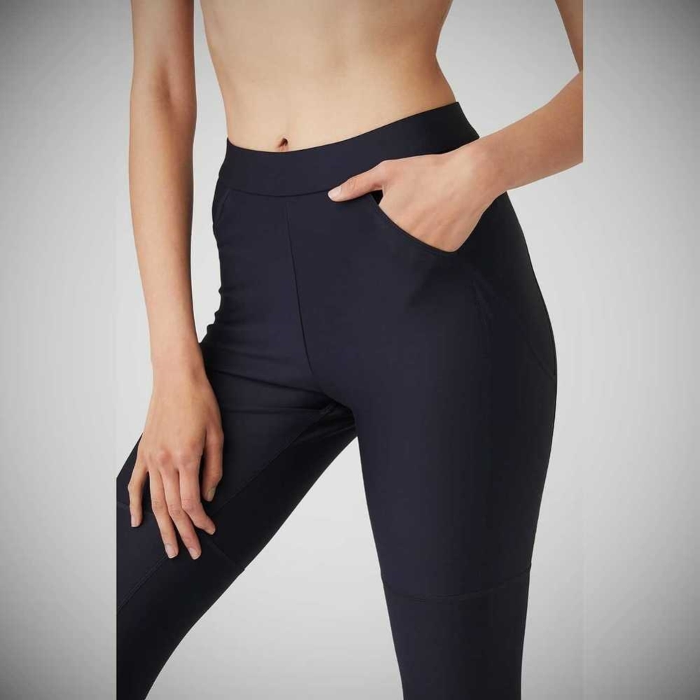 Alo Yoga High-Taille 4 Pocket Utility Leggings Damen Navy | SPJRDZ238