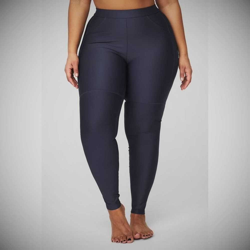 Alo Yoga High-Taille 4 Pocket Utility Leggings Damen Navy | SPJRDZ238