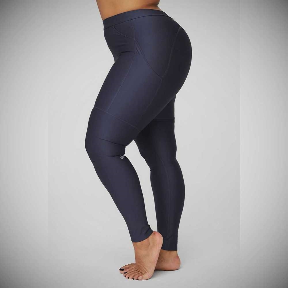 Alo Yoga High-Taille 4 Pocket Utility Leggings Damen Navy | SPJRDZ238