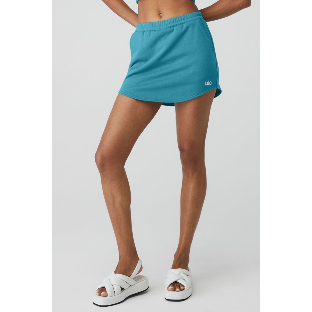 Alo Yoga High-Taille Accolade Röcke Damen Blau | TAXDNG790