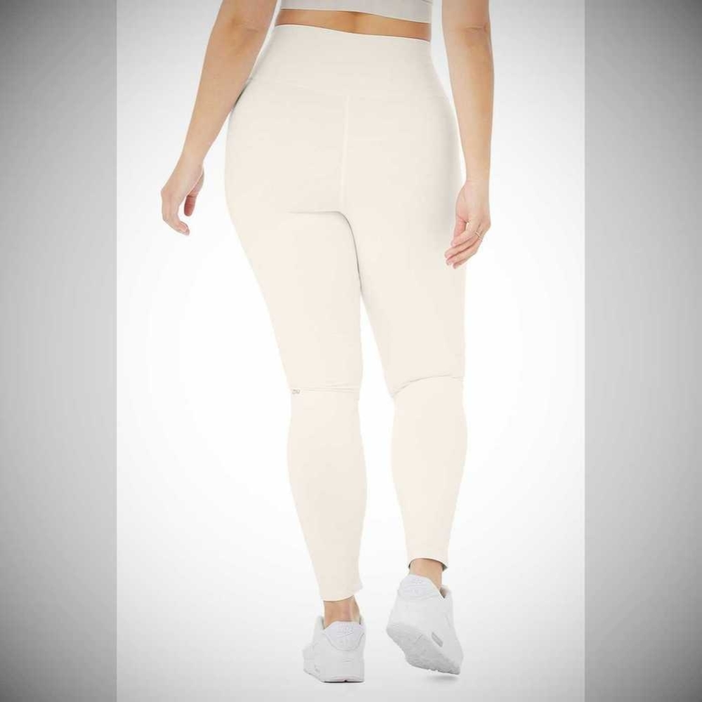 Alo Yoga High-Taille Airbrush Leggings Damen Weiß | MPNYLX287