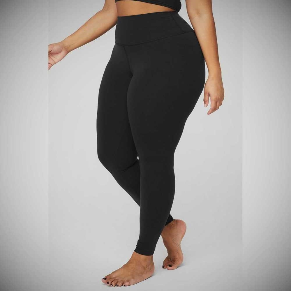 Alo Yoga High-Taille Airbrush Leggings Damen Schwarz | OJATNP562