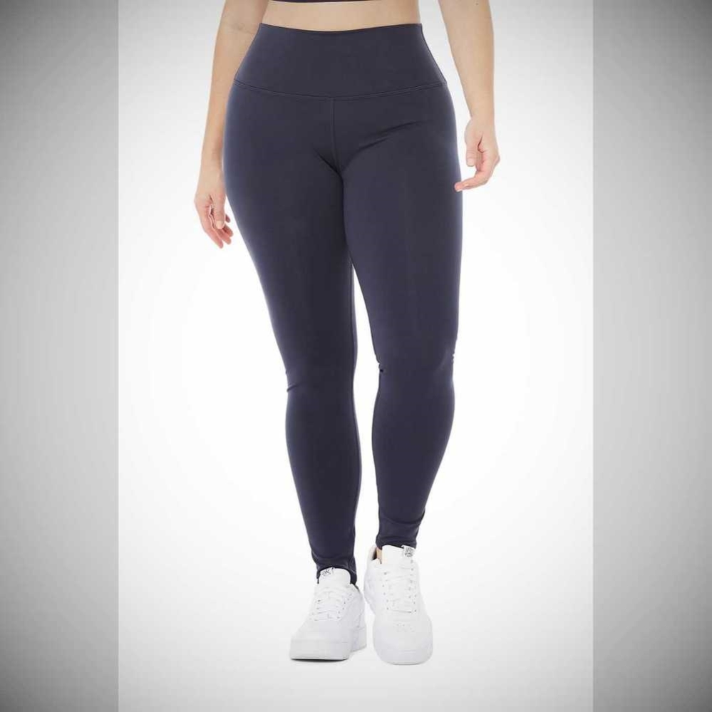 Alo Yoga High-Taille Airbrush Leggings Damen Navy | PCREVU491