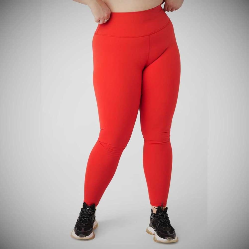 Alo Yoga High-Taille Airbrush Leggings Damen Rot | QDLMGY089