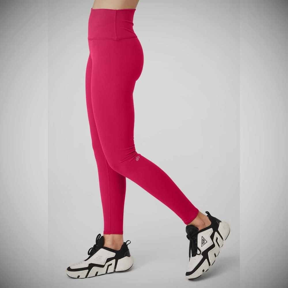 Alo Yoga High-Taille Airbrush Leggings Damen Bordeaux | SZBJRH741