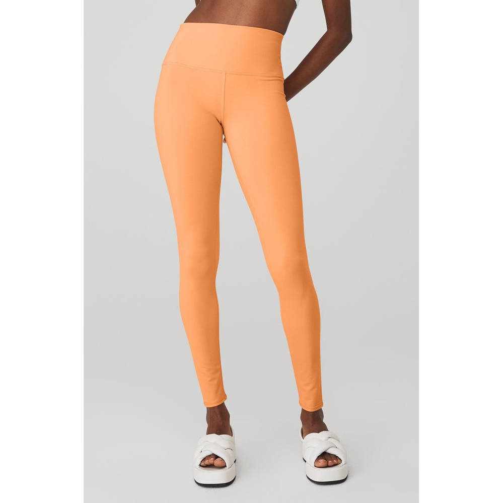 Alo Yoga High-Taille Airbrush Leggings Damen Orange | UQGDZM316