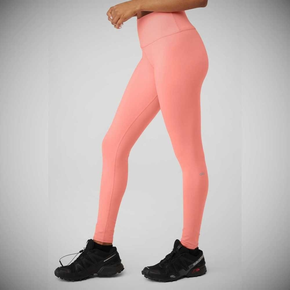 Alo Yoga High-Taille Airbrush Leggings Damen Rosa | YTLZFX602