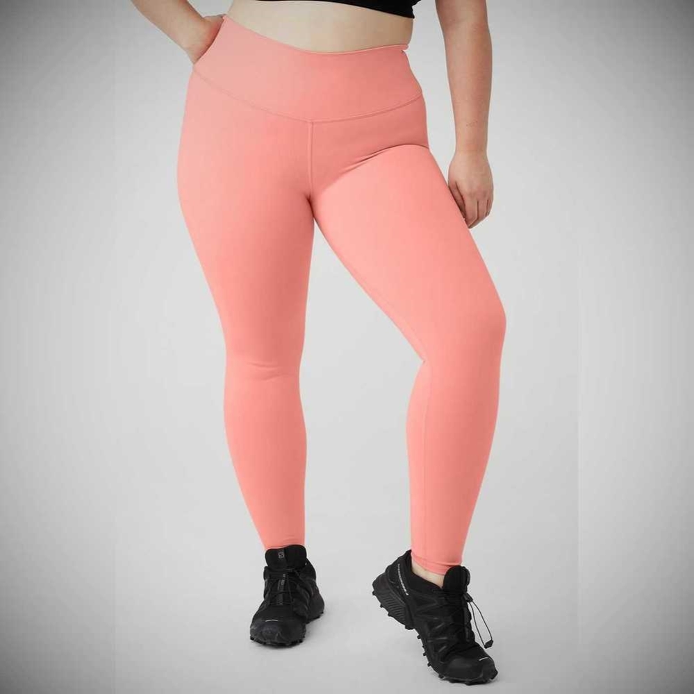 Alo Yoga High-Taille Airbrush Leggings Damen Rosa | YTLZFX602