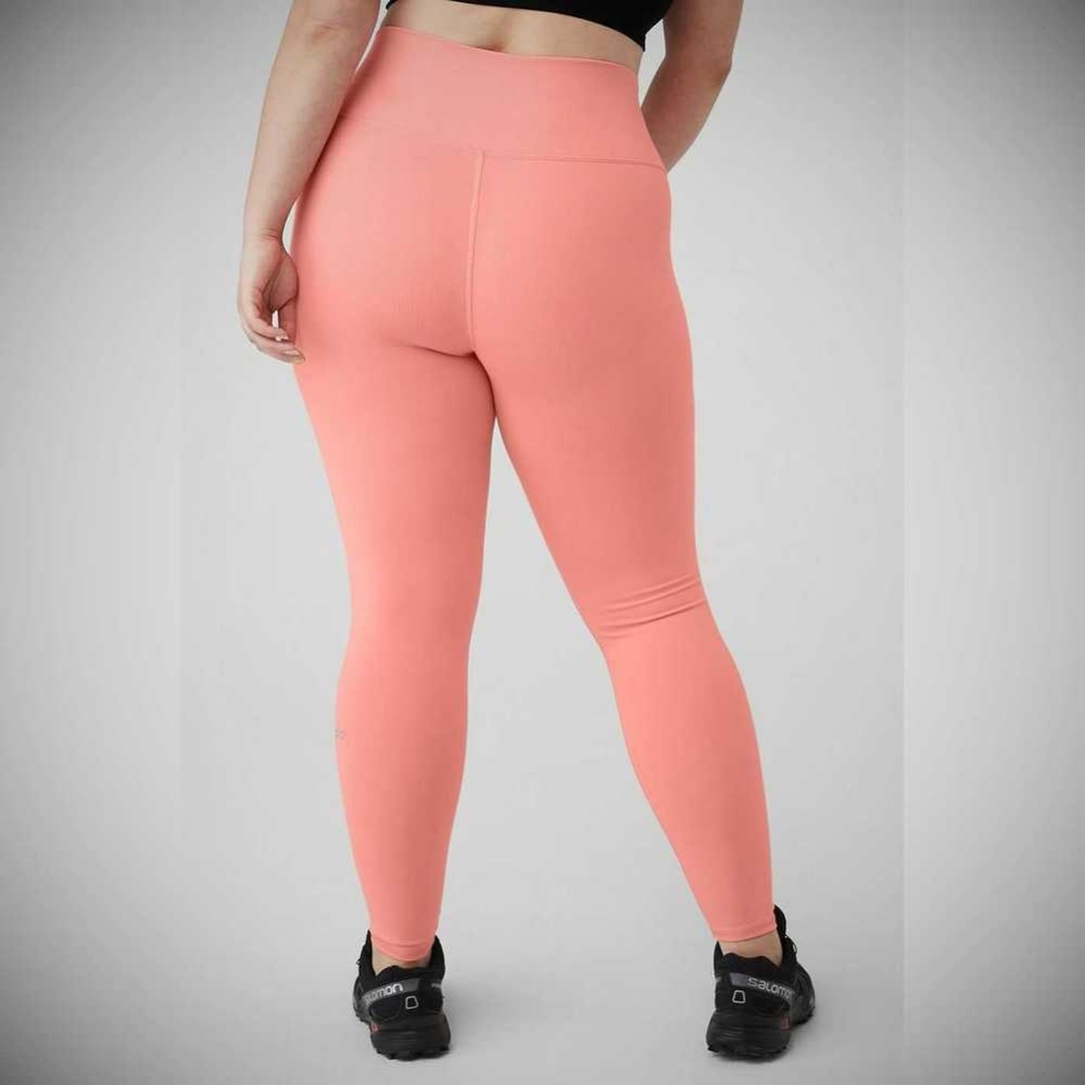 Alo Yoga High-Taille Airbrush Leggings Damen Rosa | YTLZFX602