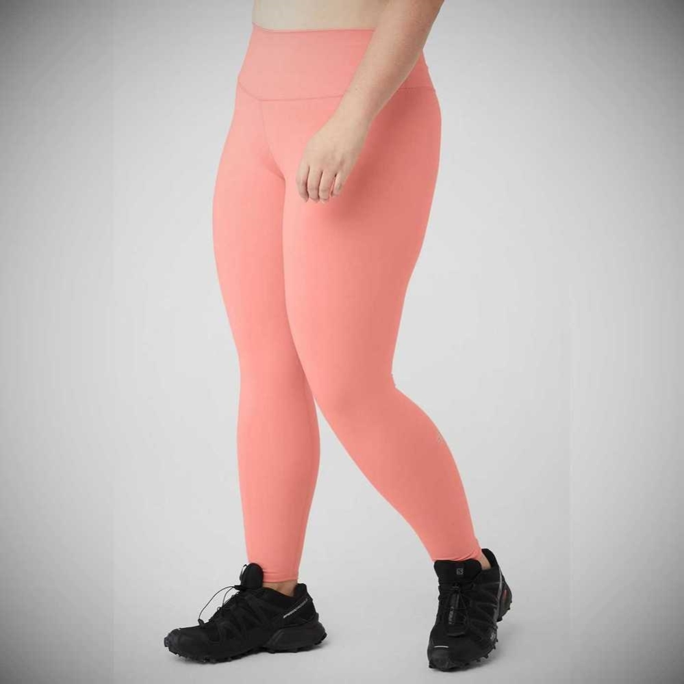 Alo Yoga High-Taille Airbrush Leggings Damen Rosa | YTLZFX602