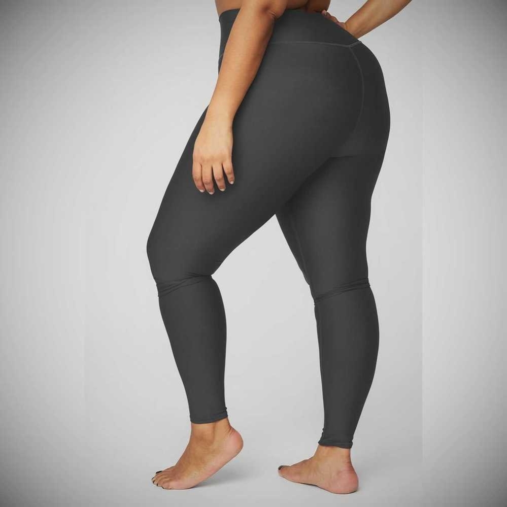 Alo Yoga High-Taille Airlift Leggings Damen Grau | HJQFZK324