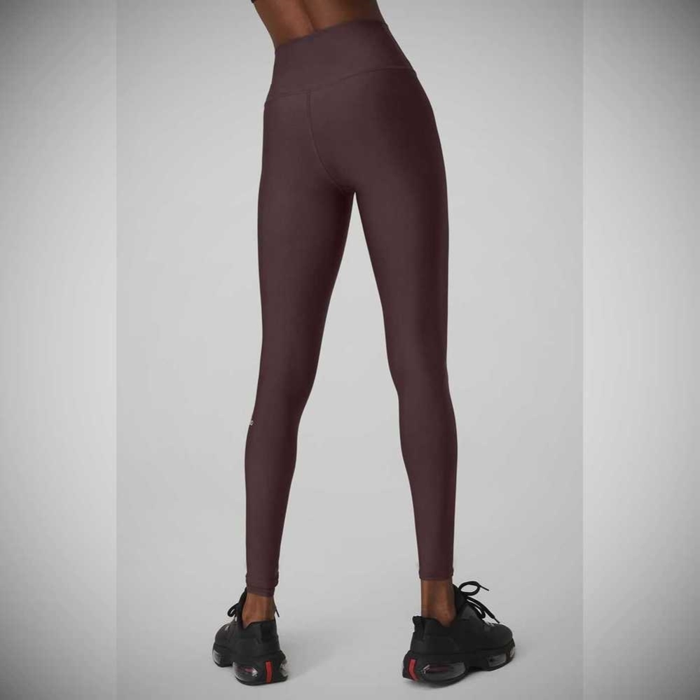 Alo Yoga High-Taille Airlift Leggings Damen Lila Grau | SHZFNG064