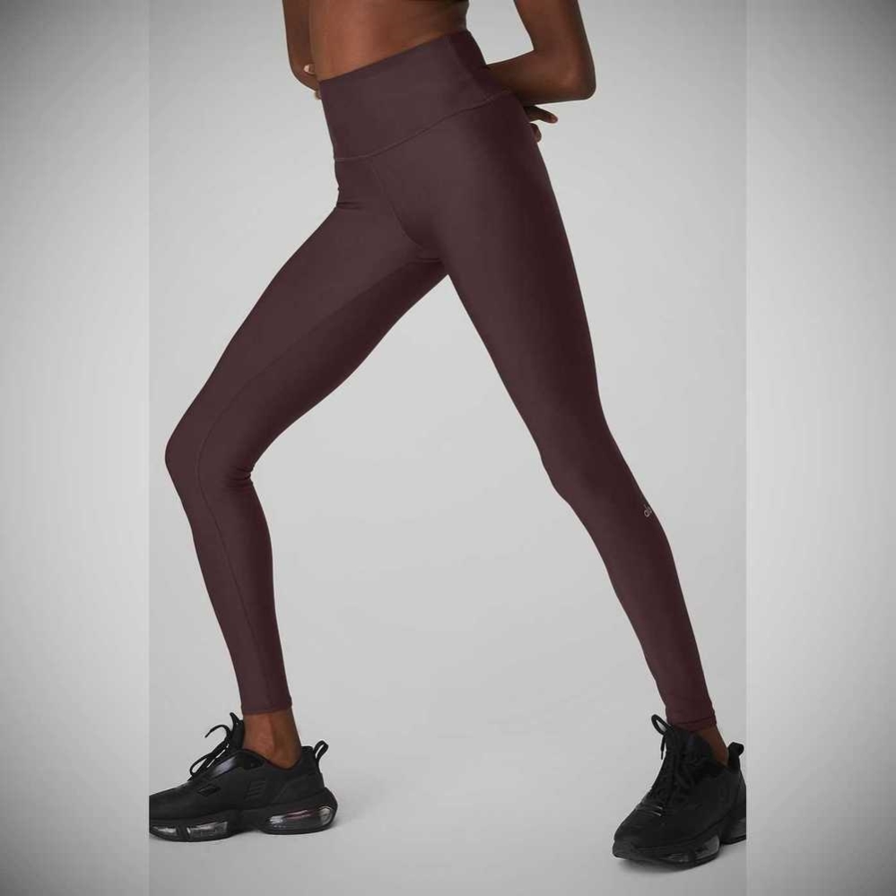 Alo Yoga High-Taille Airlift Leggings Damen Lila Grau | SHZFNG064