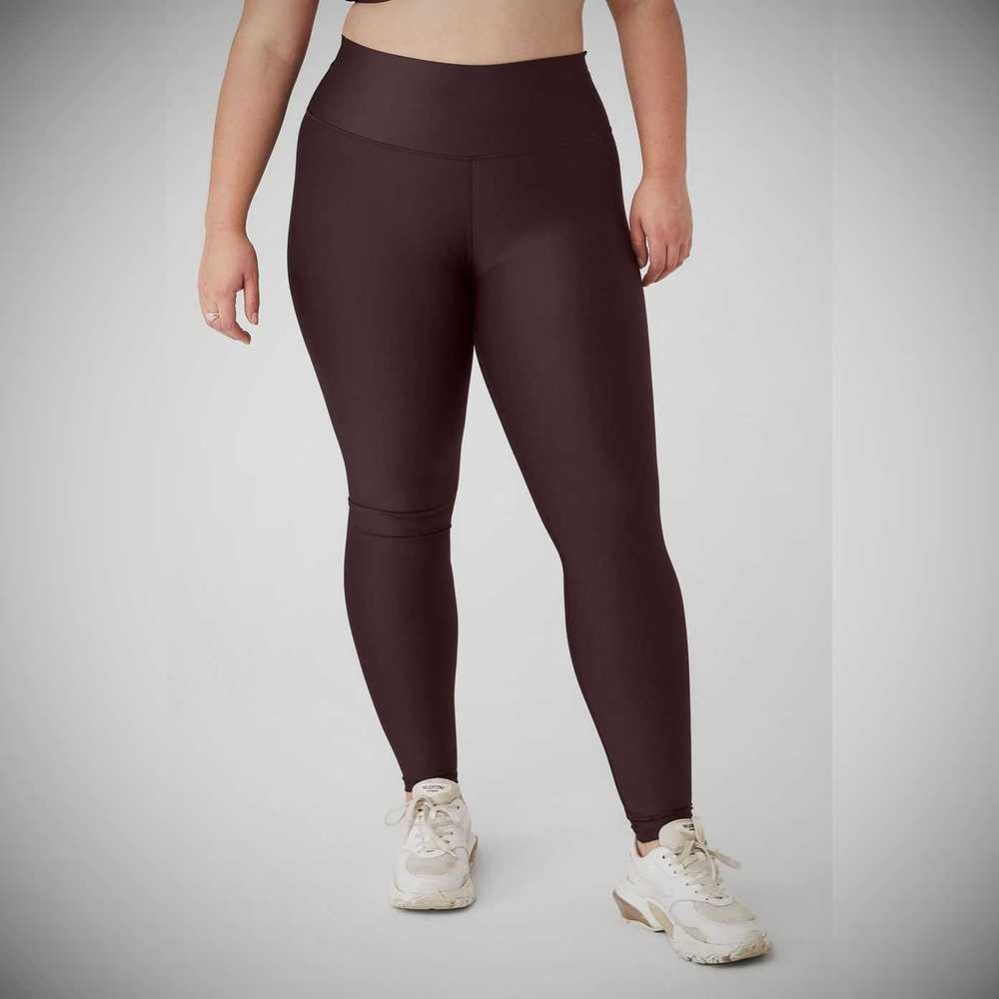 Alo Yoga High-Taille Airlift Leggings Damen Lila Grau | SHZFNG064