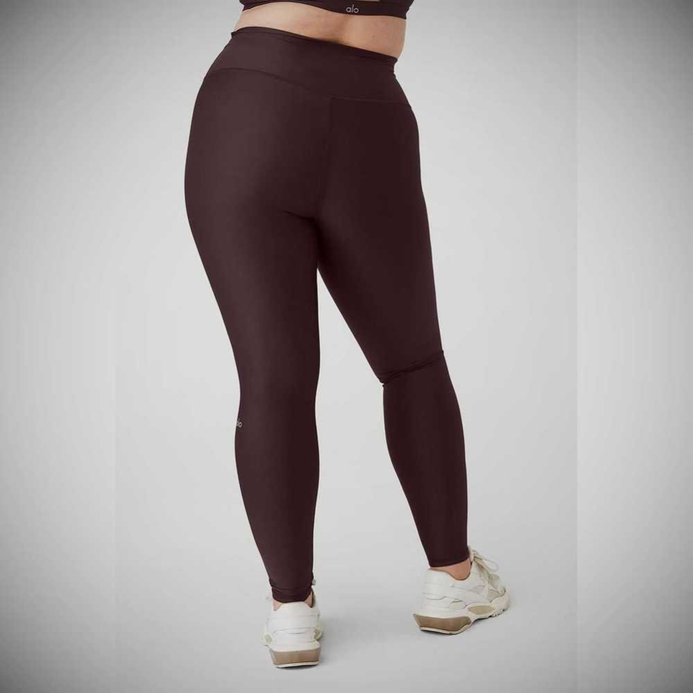 Alo Yoga High-Taille Airlift Leggings Damen Lila Grau | SHZFNG064