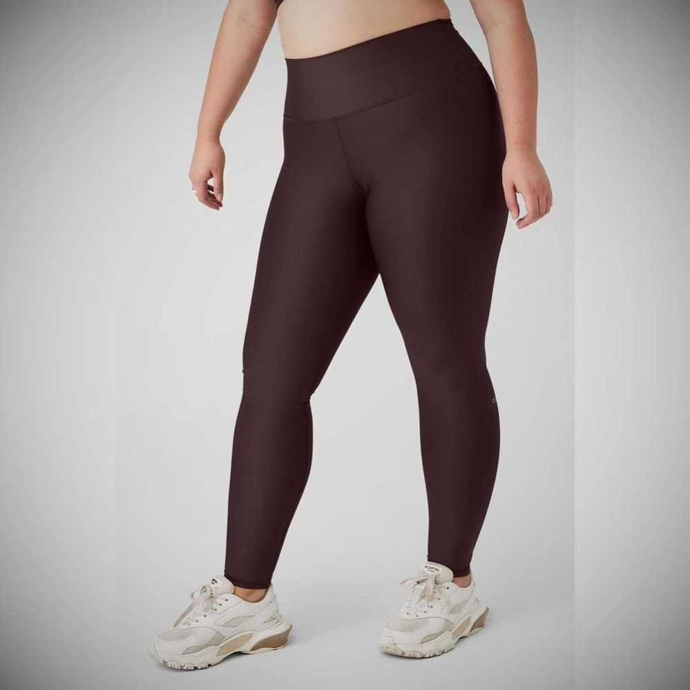 Alo Yoga High-Taille Airlift Leggings Damen Lila Grau | SHZFNG064