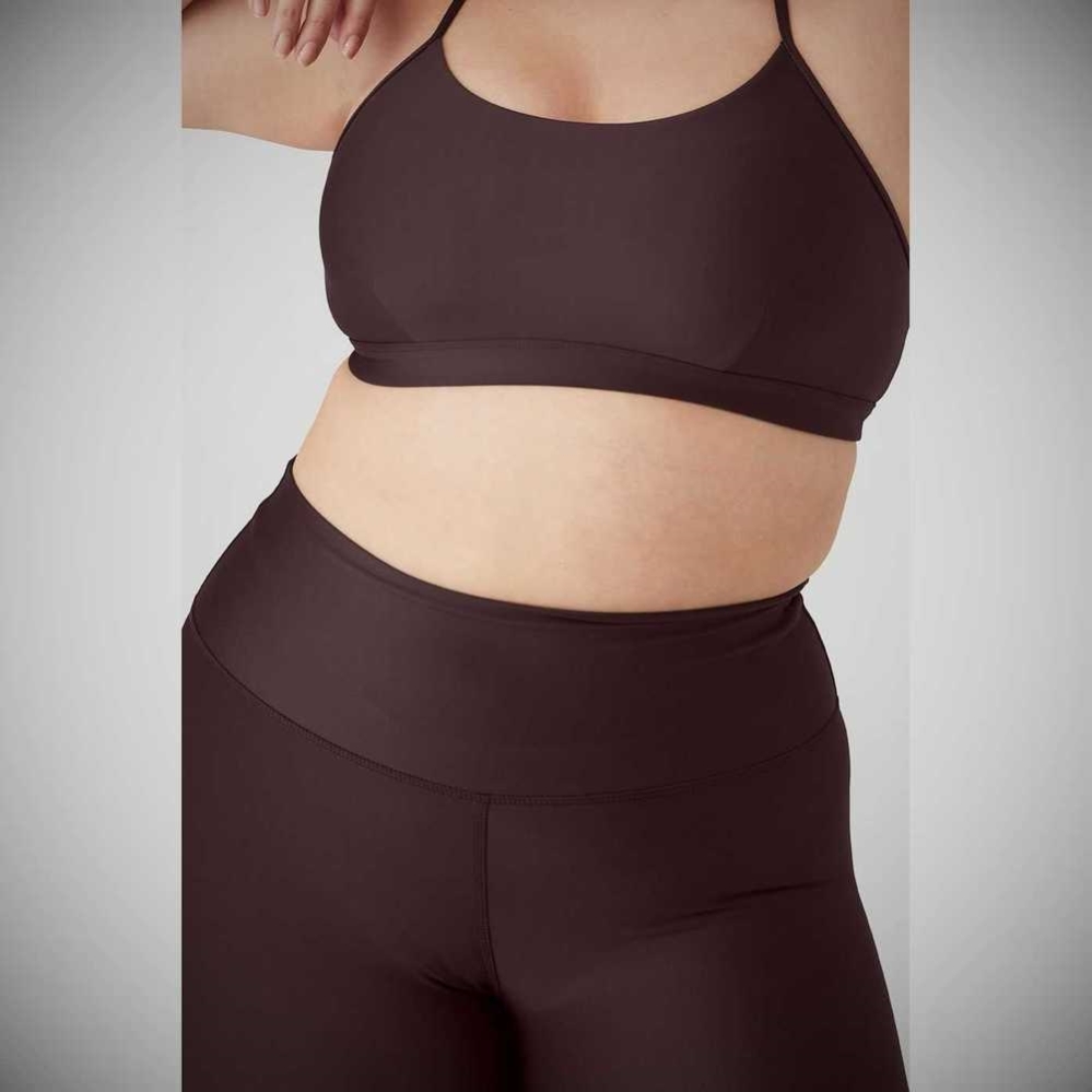 Alo Yoga High-Taille Airlift Leggings Damen Lila Grau | SHZFNG064