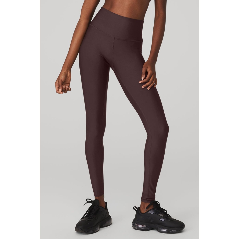 Alo Yoga High-Taille Airlift Leggings Damen Lila Grau | SHZFNG064