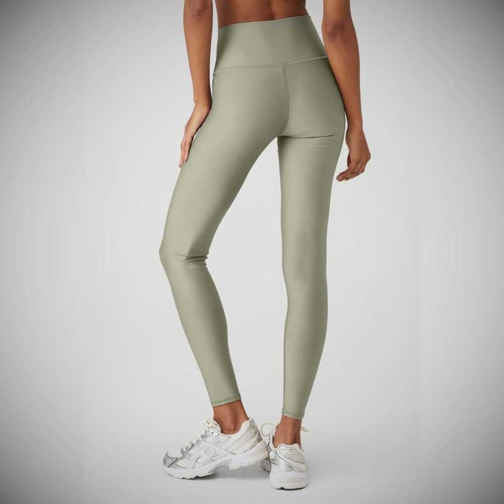 Alo Yoga High-Taille Airlift Leggings Damen Grau | TUVZIG624