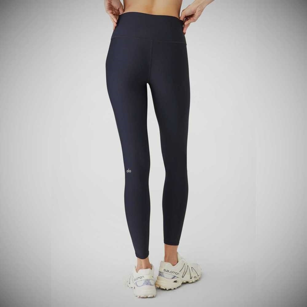 Alo Yoga High-Taille Airlift Leggings Damen Navy | YPBCIN932