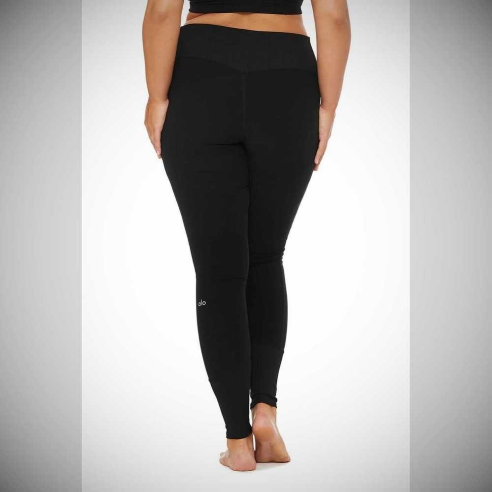 Alo Yoga High-Taille Alosoft Lounge Leggings Damen Schwarz | VOLDFI125