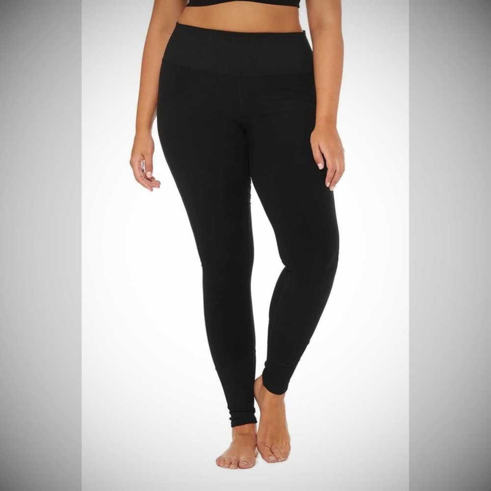 Alo Yoga High-Taille Alosoft Lounge Leggings Damen Schwarz | VOLDFI125