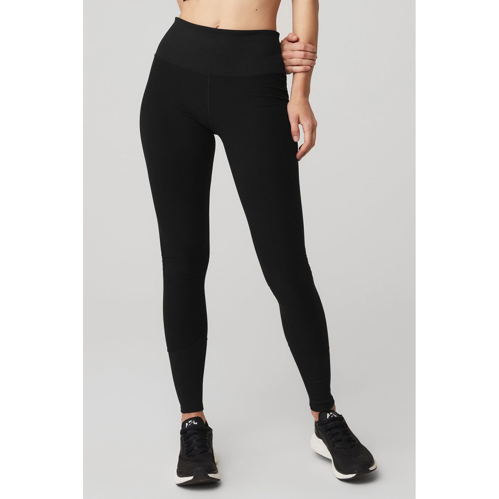 Alo Yoga High-Taille Alosoft Lounge Leggings Damen Schwarz | VOLDFI125