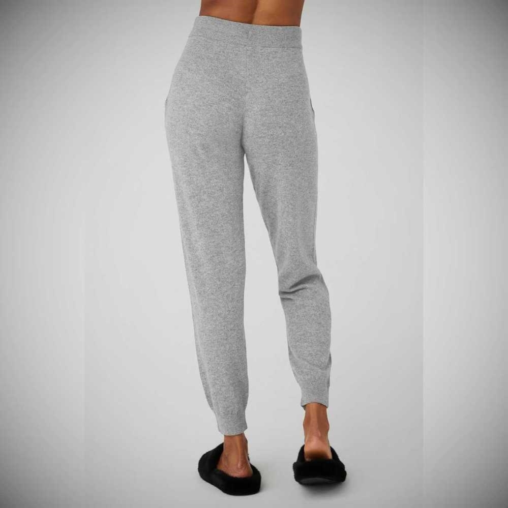 Alo Yoga High-Taille Cashmere Jet Set Hose Damen Grau | LBFEMY845