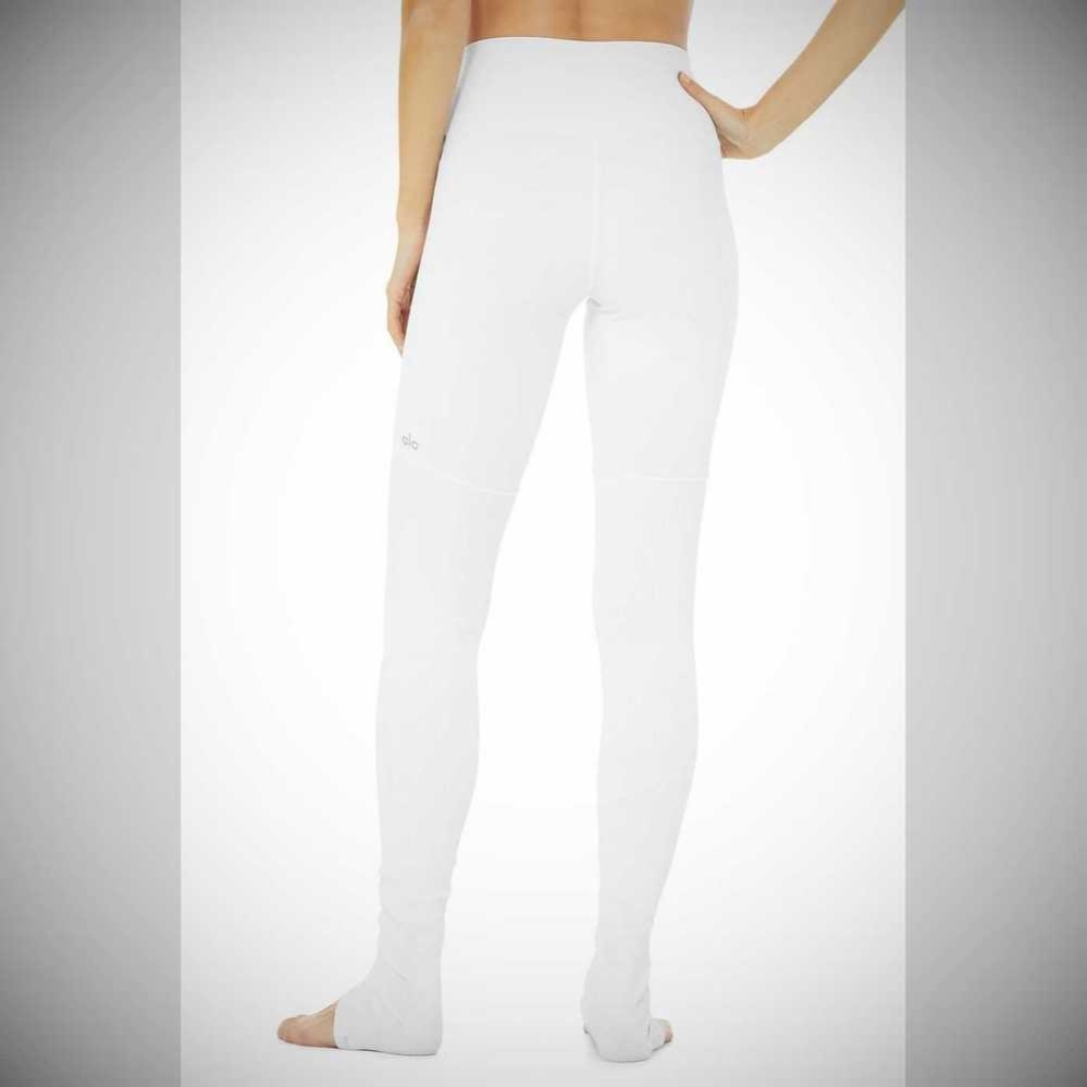 Alo Yoga High-Taille Goddess Leggings Damen Weiß | DEZJNY297