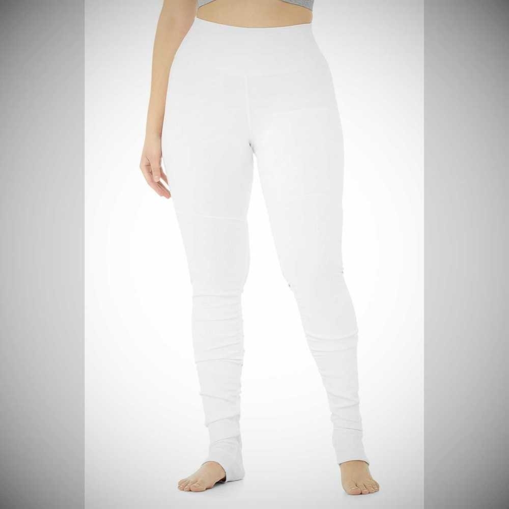 Alo Yoga High-Taille Goddess Leggings Damen Weiß | DEZJNY297