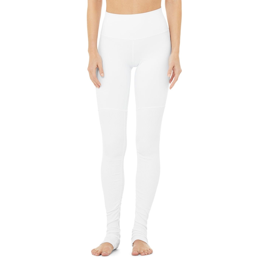 Alo Yoga High-Taille Goddess Leggings Damen Weiß | DEZJNY297