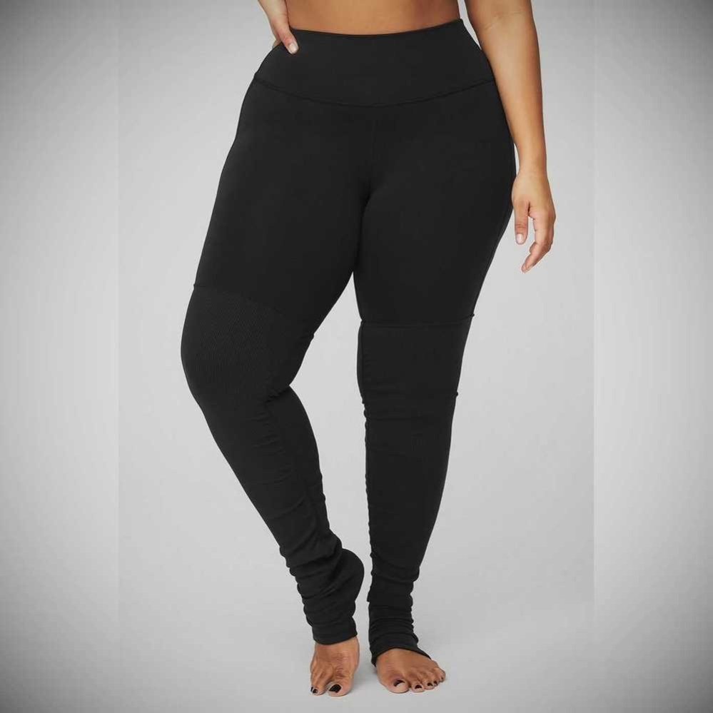 Alo Yoga High-Taille Goddess Leggings Damen Schwarz | HLGNAD395