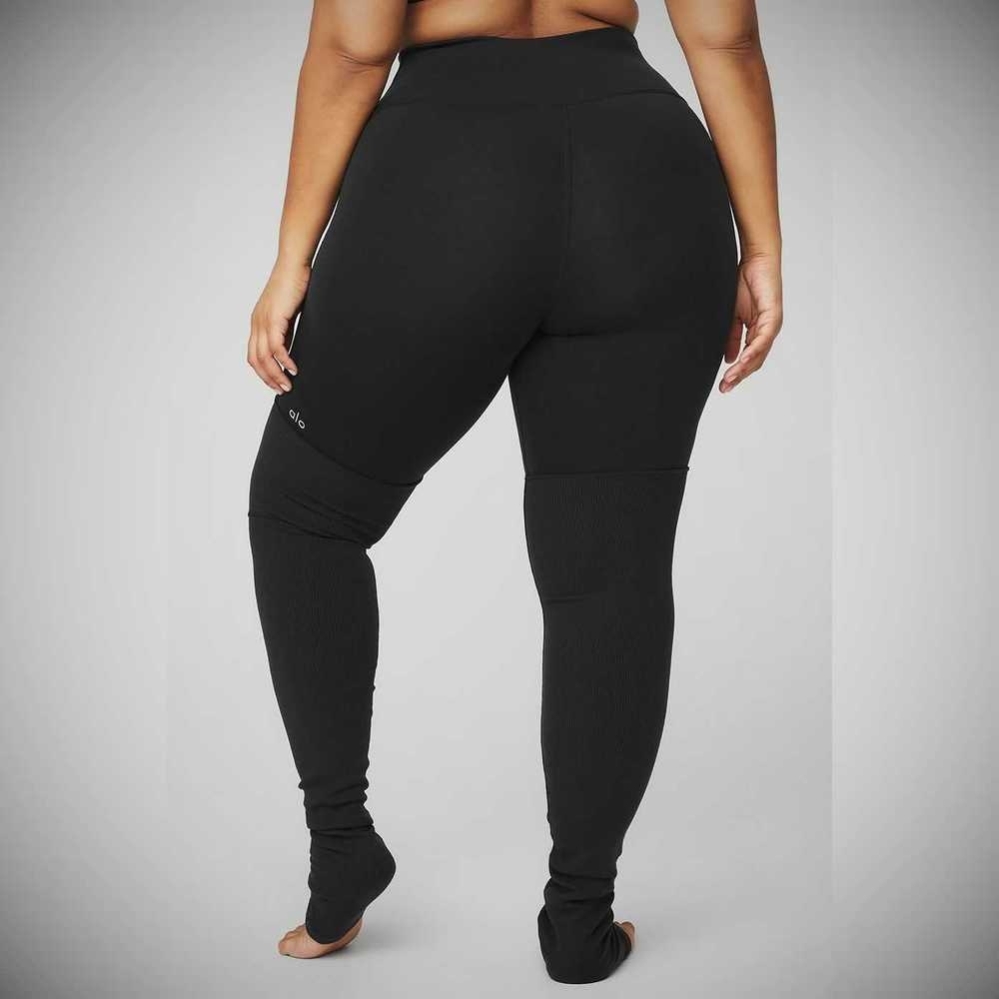 Alo Yoga High-Taille Goddess Leggings Damen Schwarz | HLGNAD395