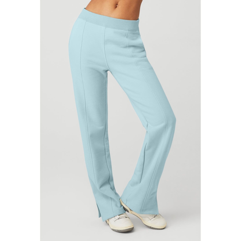 Alo Yoga High-Taille Offline Gerade Leg Sweathose Damen Blau | FNEXWQ852