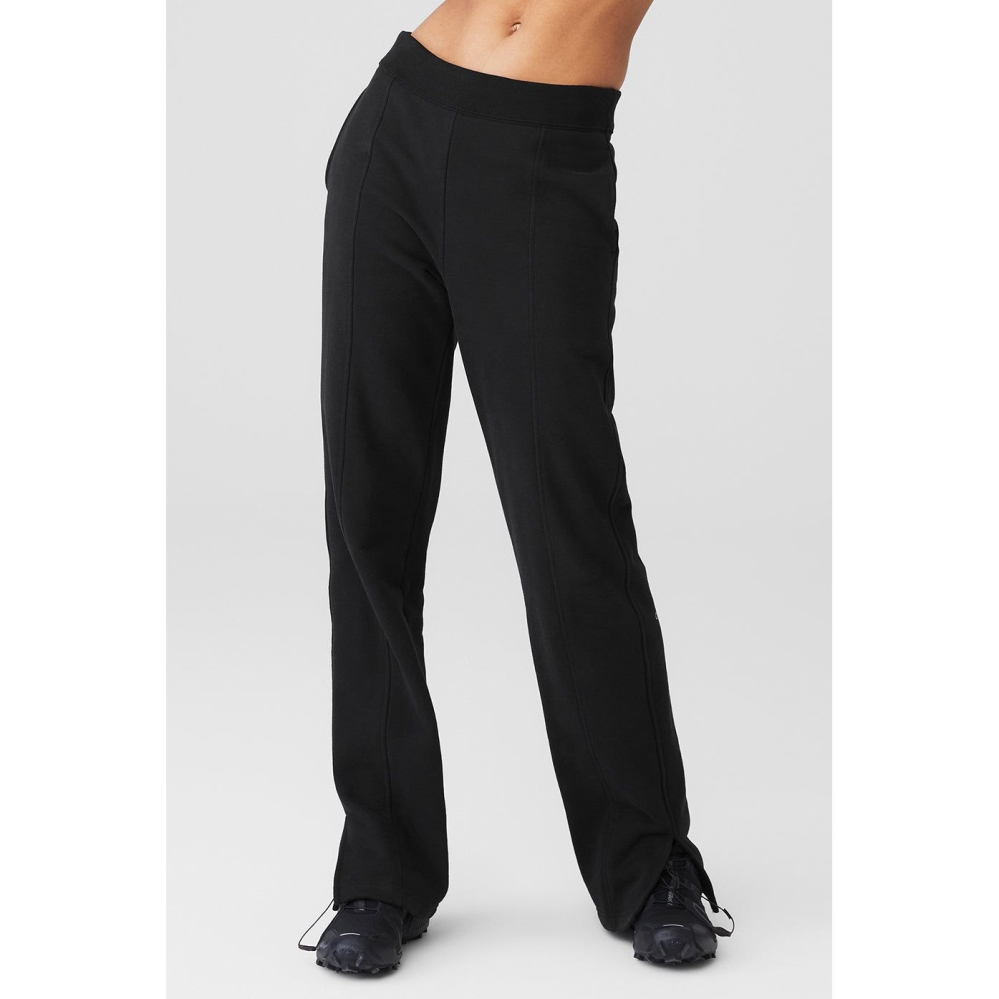 Alo Yoga High-Taille Offline Gerade Leg Sweathose Damen Schwarz | MUKQHA187