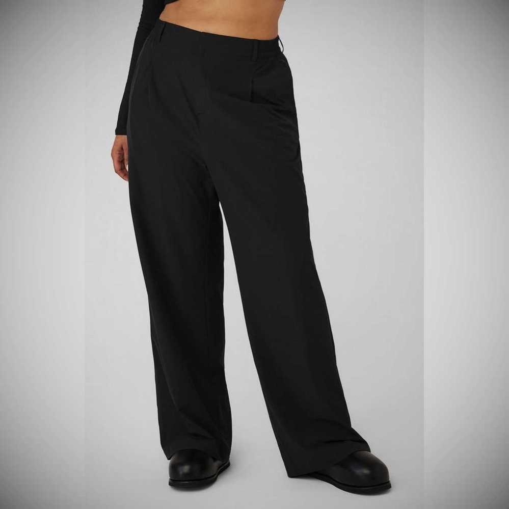 Alo Yoga High-Taille Pursuit Trouser Hose Damen Schwarz | HGTYRZ916