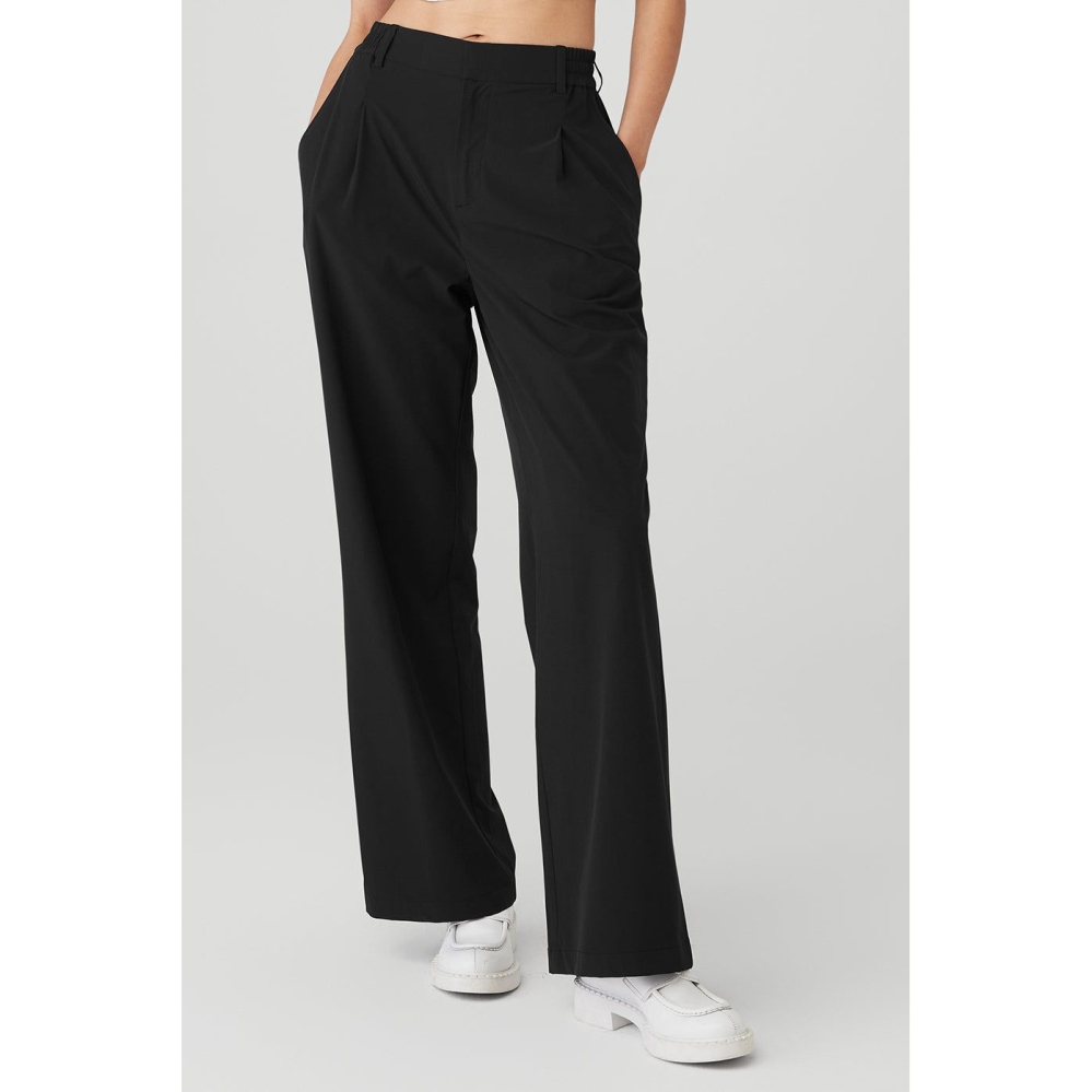 Alo Yoga High-Taille Pursuit Trouser Hose Damen Schwarz | HGTYRZ916