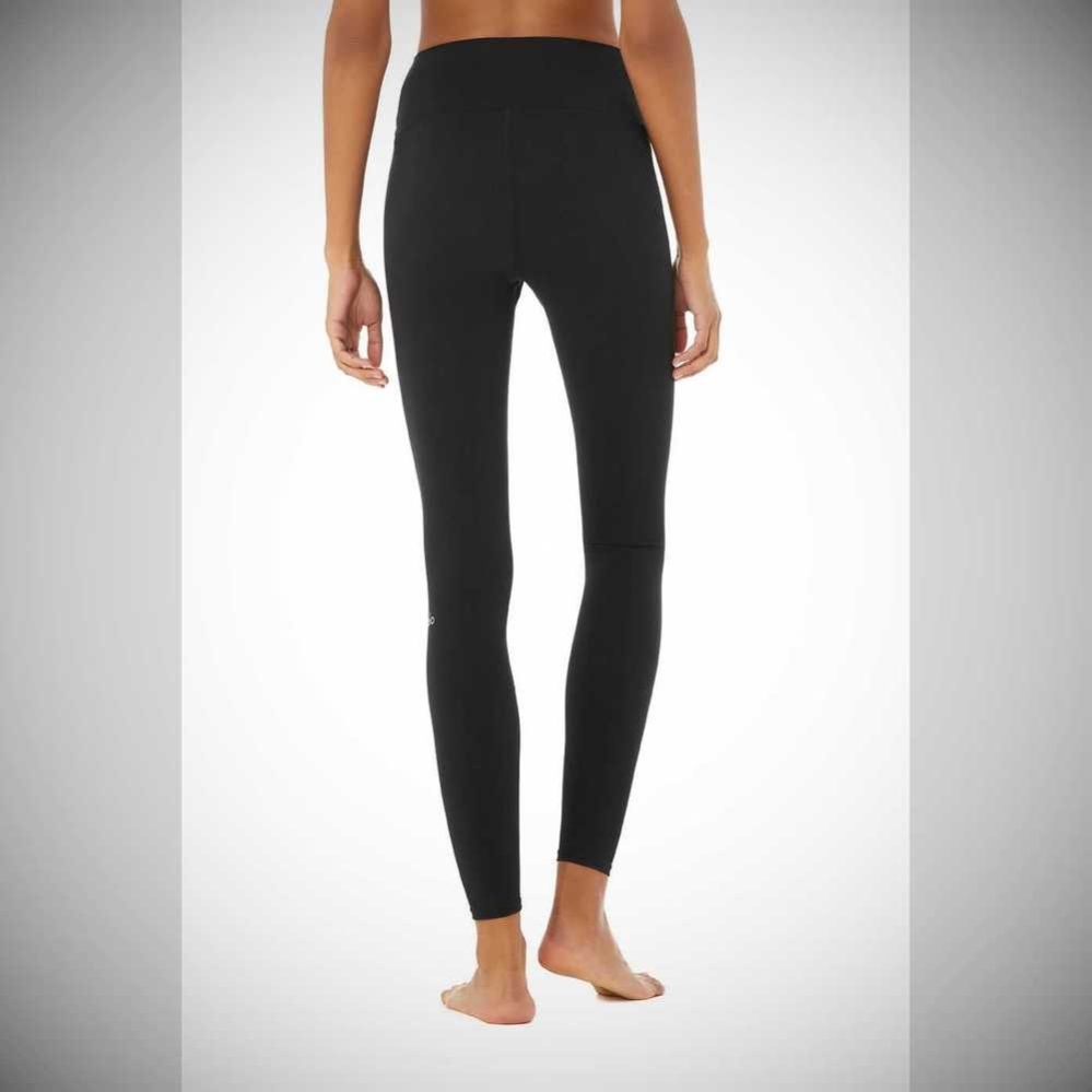 Alo Yoga High-Taille Solid Vapor Leggings Damen Schwarz | VOTIHY479