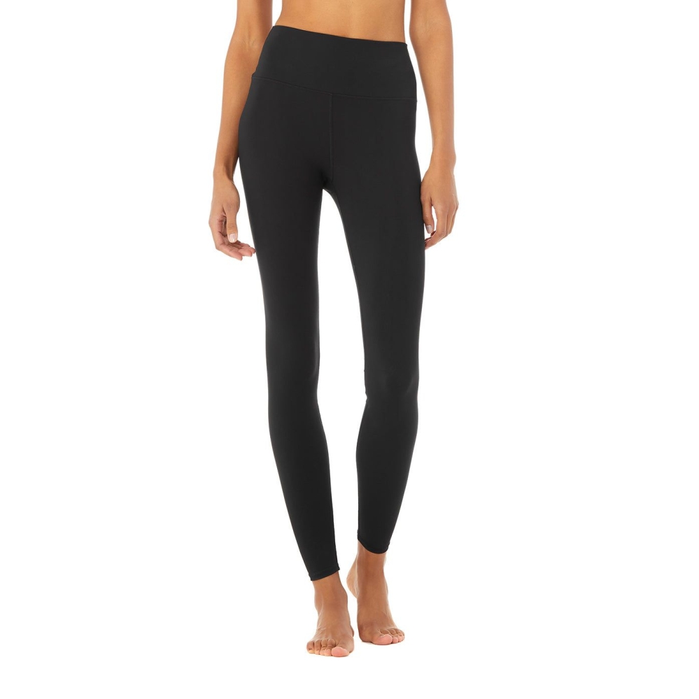 Alo Yoga High-Taille Solid Vapor Leggings Damen Schwarz | VOTIHY479