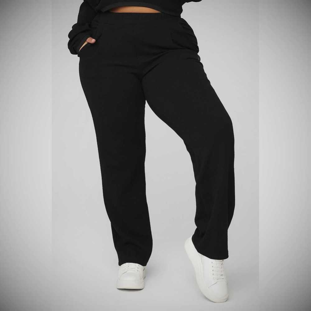 Alo Yoga High-Taille Tailored Sweathose Damen Schwarz | MQPIEY201