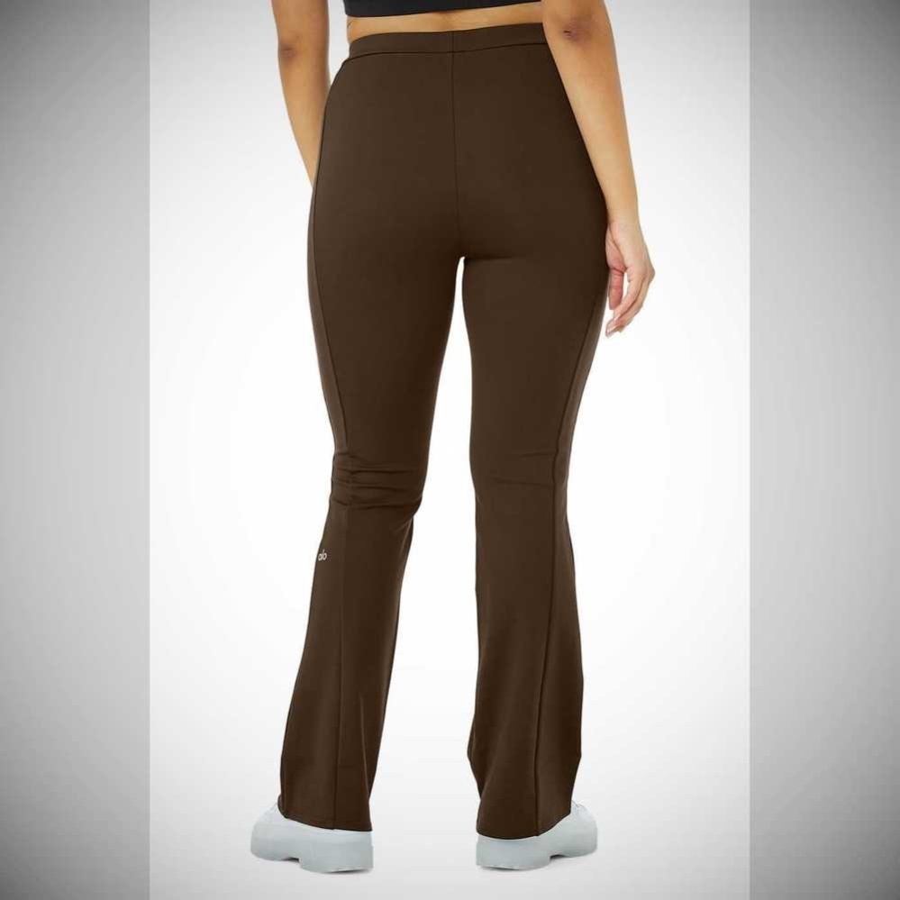 Alo Yoga High-Taille Zip It Flare Leggings Damen Kaffee | LXVHJR328