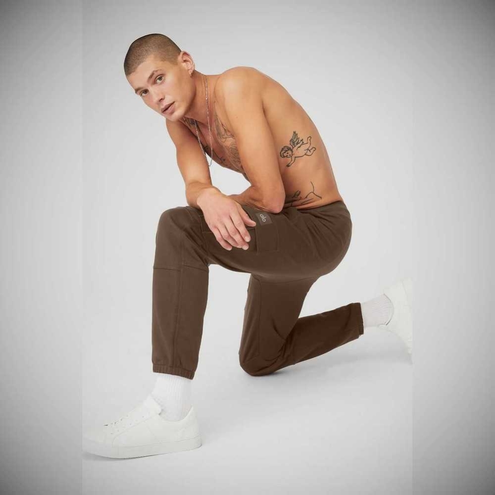 Alo Yoga Highline Cargo Hose Herren Kaffee | VSJTUO389