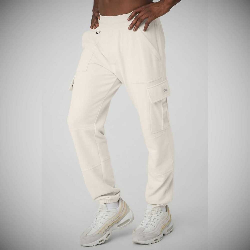 Alo Yoga Highline Cargo Sweathose Herren Beige | AWVCNB465