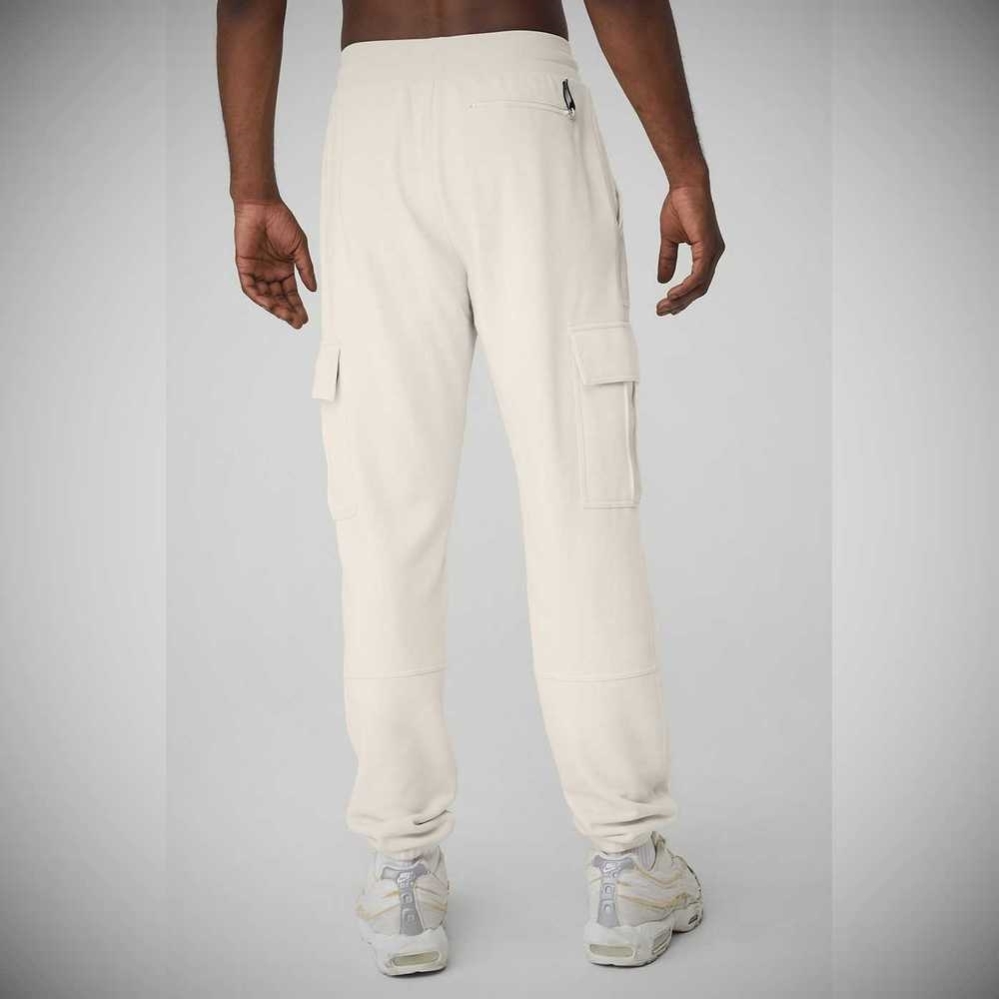 Alo Yoga Highline Cargo Sweathose Herren Beige | AWVCNB465