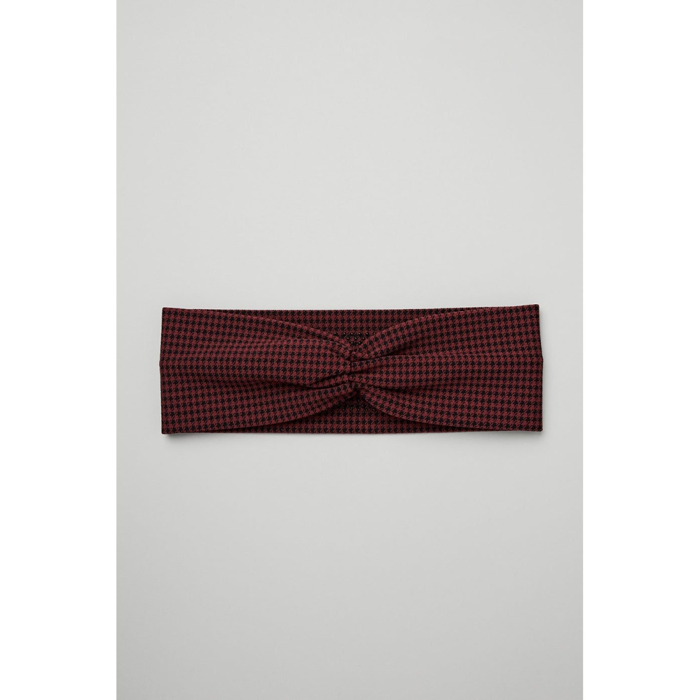 Alo Yoga Houndstooth Stirnband Damen Rot Schwarz | KGZYEL906