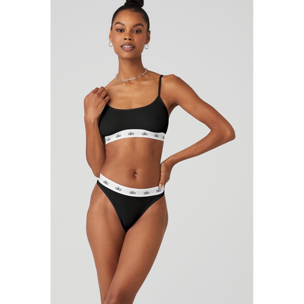 Alo Yoga Icon Cami BHs Damen Schwarz | TGBAYJ026